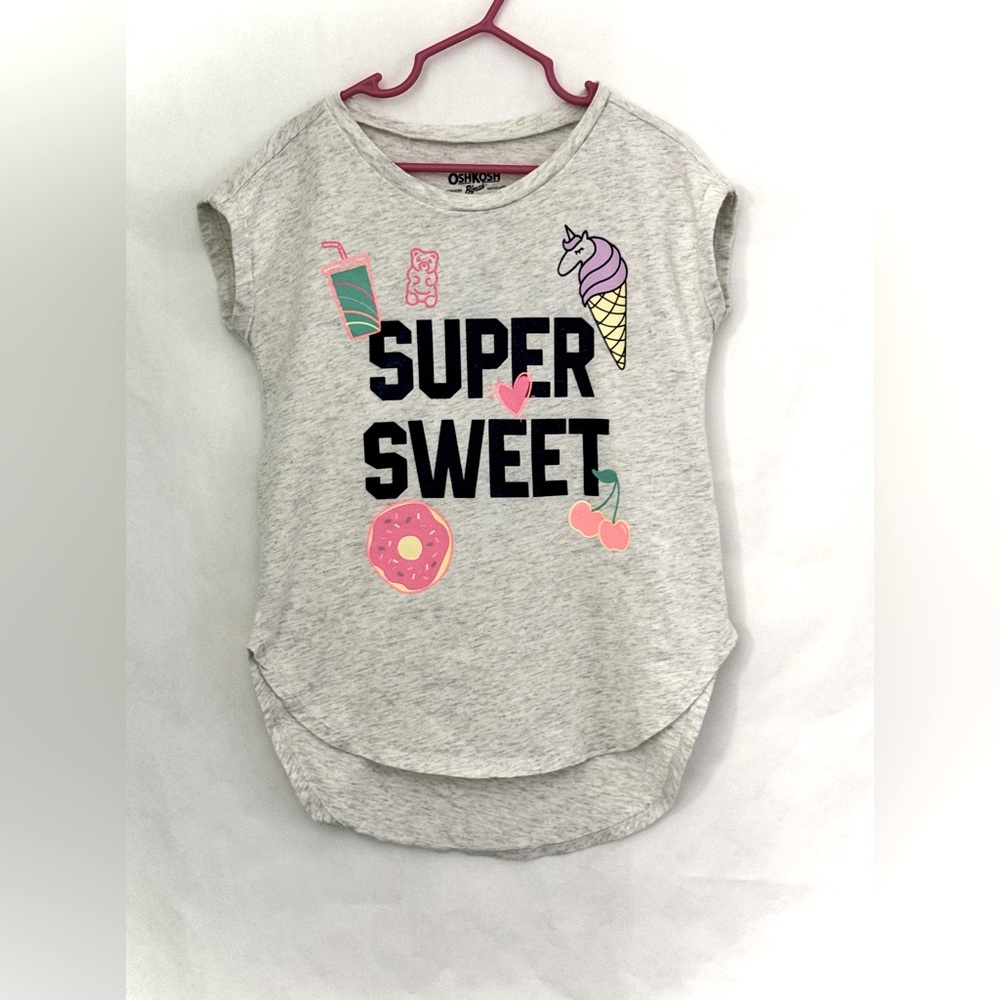 OshKosh B'gosh Super Sweet Kids T-Shirt - Gray